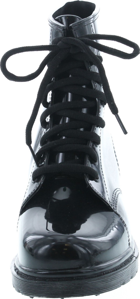 Air Balance Womens Lace Up Mid Combat Rain Boots