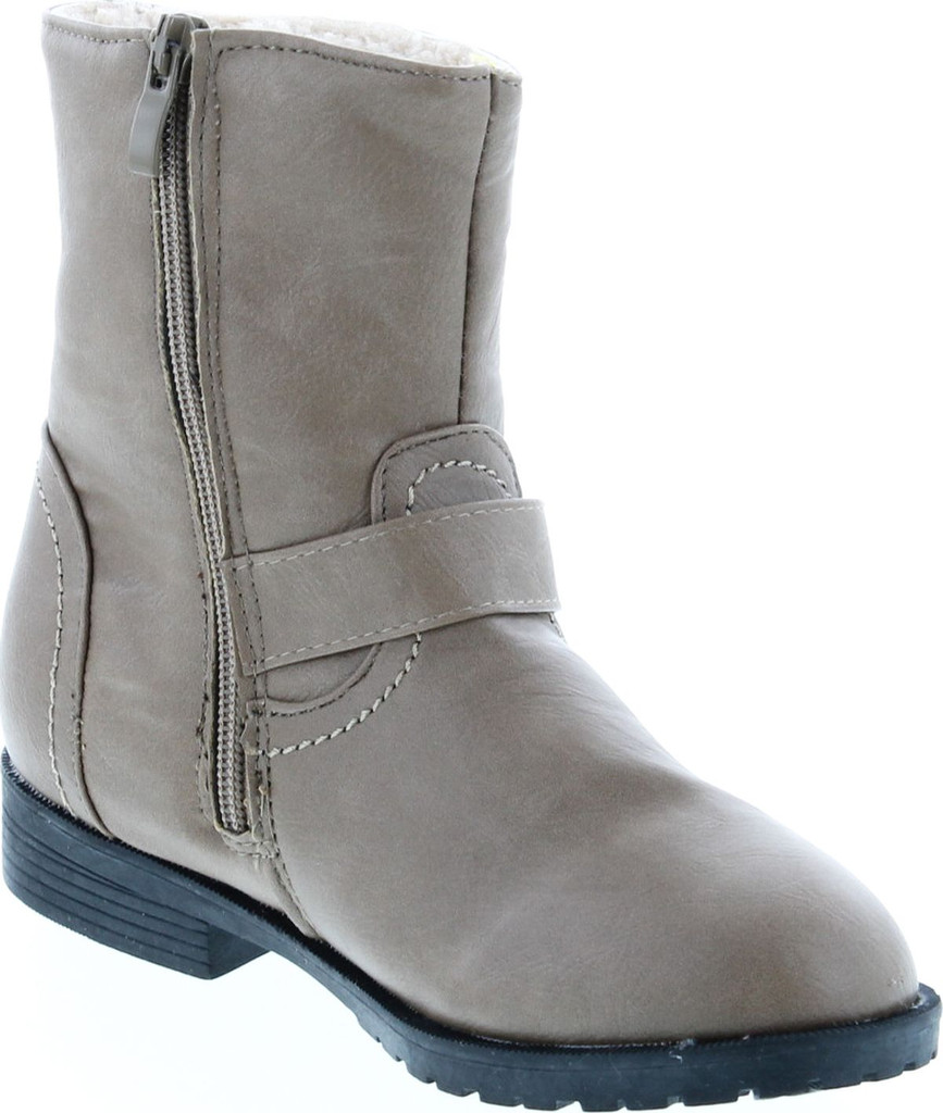 Static Footwear Girls Mid Height Fashion Combat Boots