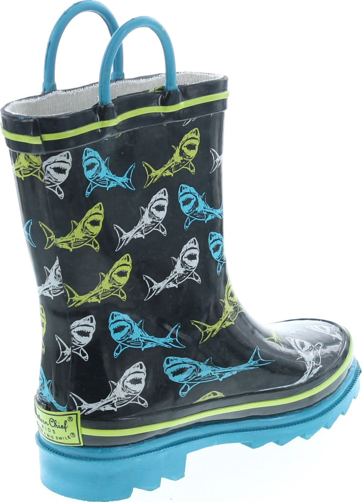 Western Chief Kids Shark Bite Fashion Rain Boots