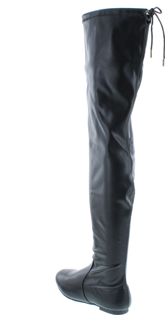 Nature Breeze Vickie-41Th Women's Stretchy Thigh High Flat Heel Boot Half Size Small