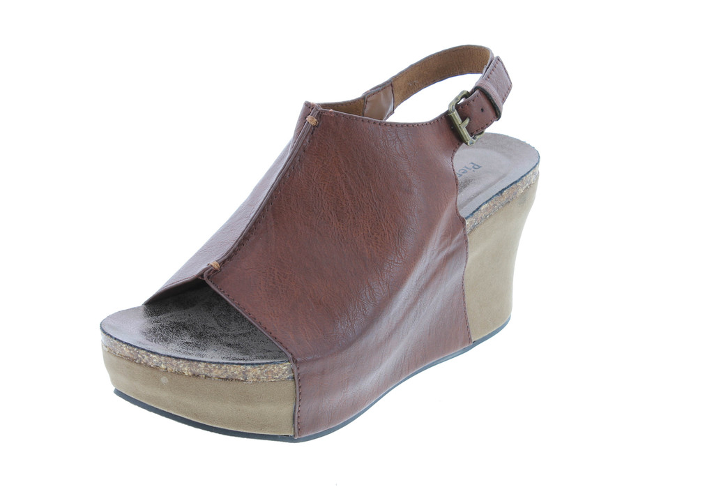 Pierre Dumas Hester-14 Women Low Wedge With An Adjustable Side Buckle Sandals