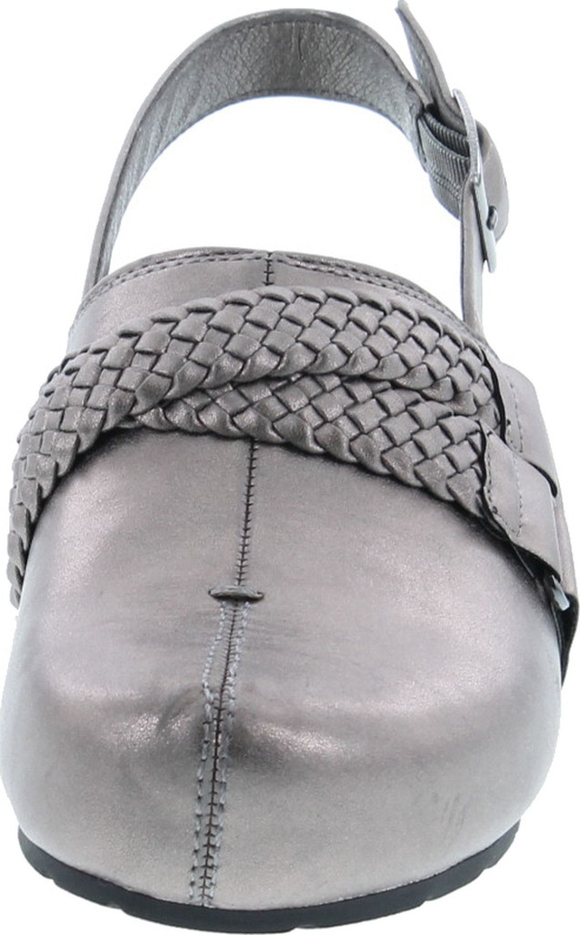 Pierre Dumas Women's Lexy-3 Vegan Leather Braided Accents Adjustable Strap Clogs