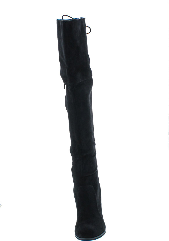 Chase & Chloe Max-2 Women's Over The Knee Thigh High Suede Chunky Heel Boot