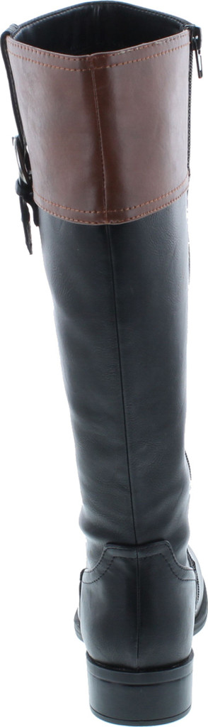 Soda Womens Visa Two Tone Harness Riding Boots