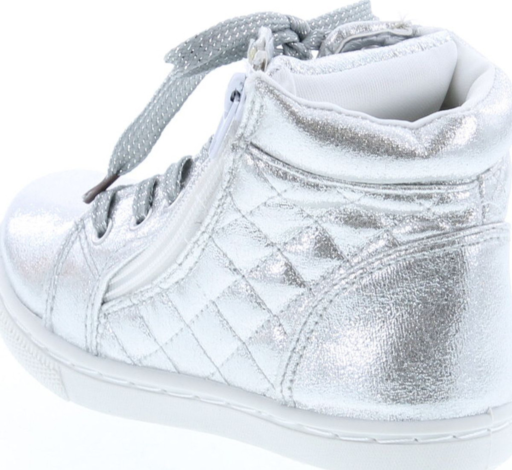 Static Footwear Girls Fashion High Top Lace Up Sneakers