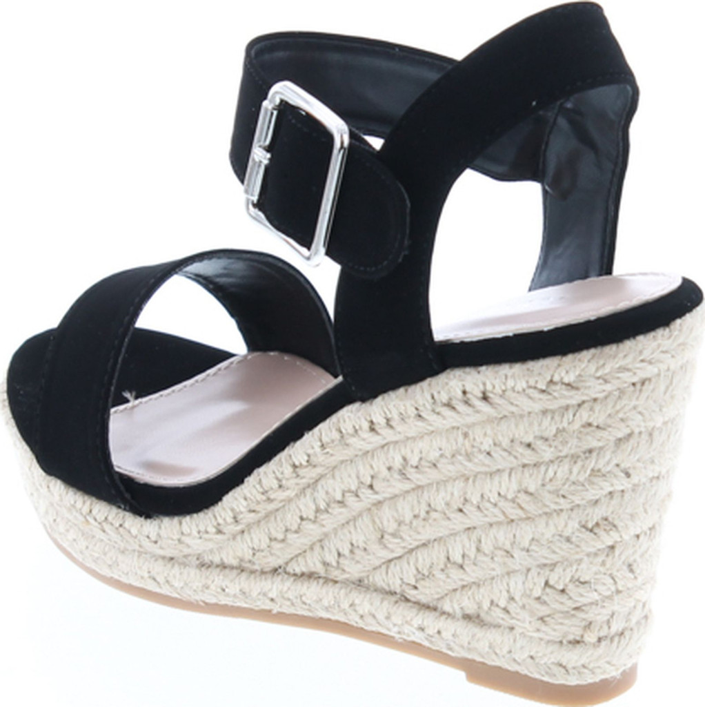 Top Moda Womens Tatum-72 Wedge Ankle Strap Espadrille Sandals