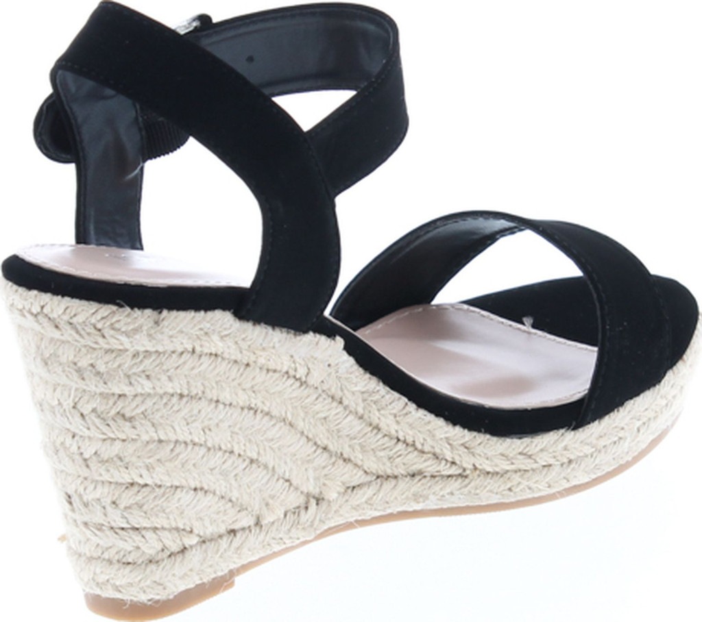 Top Moda Womens Tatum-72 Wedge Ankle Strap Espadrille Sandals