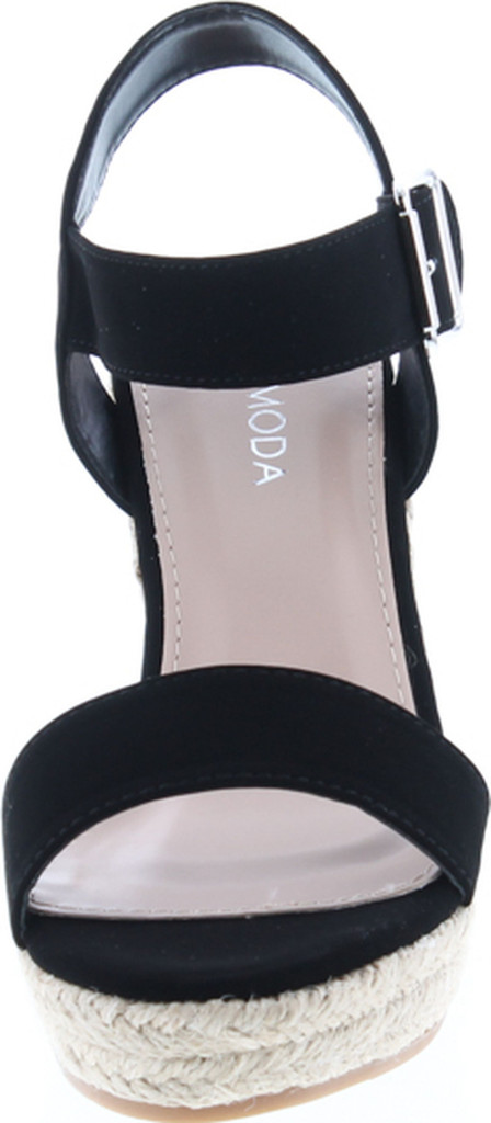 Top Moda Womens Tatum-72 Wedge Ankle Strap Espadrille Sandals