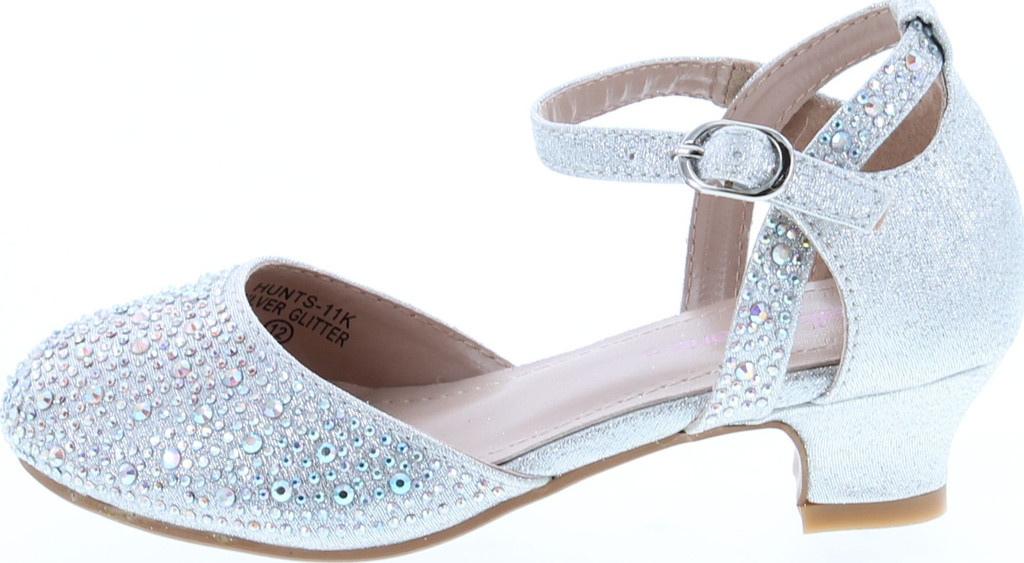 Bella Marie Girls Hunts-11K Low Heel Dress Party Sandals