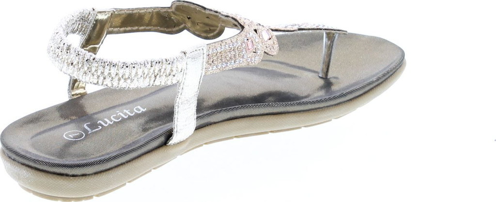 Lucita Womens Fashion Bling Strap Sandals