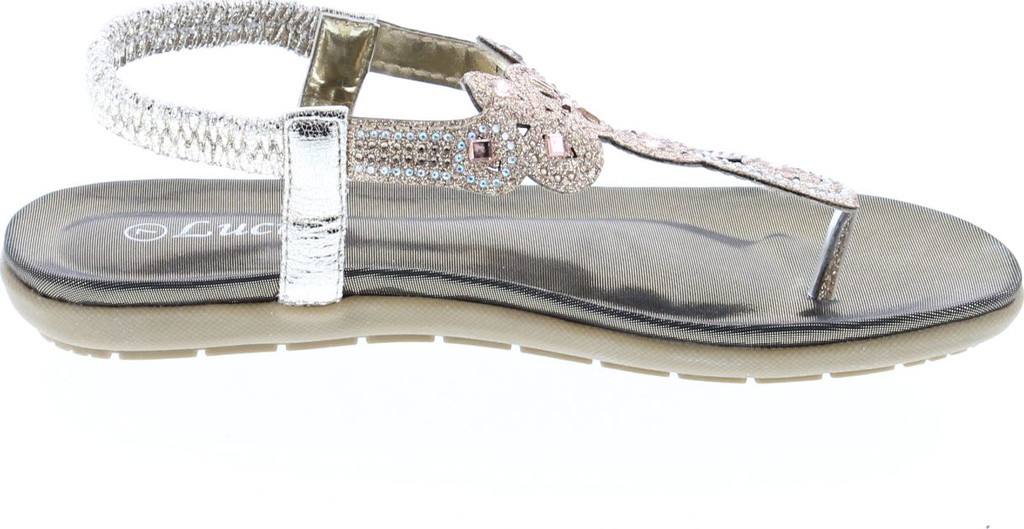Lucita Womens Fashion Bling Strap Sandals