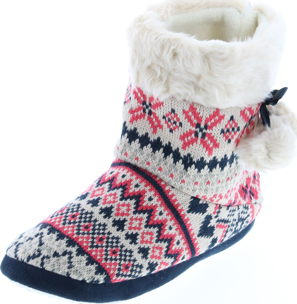 Sc Home Collection Womens Knit Fashion House Slippers