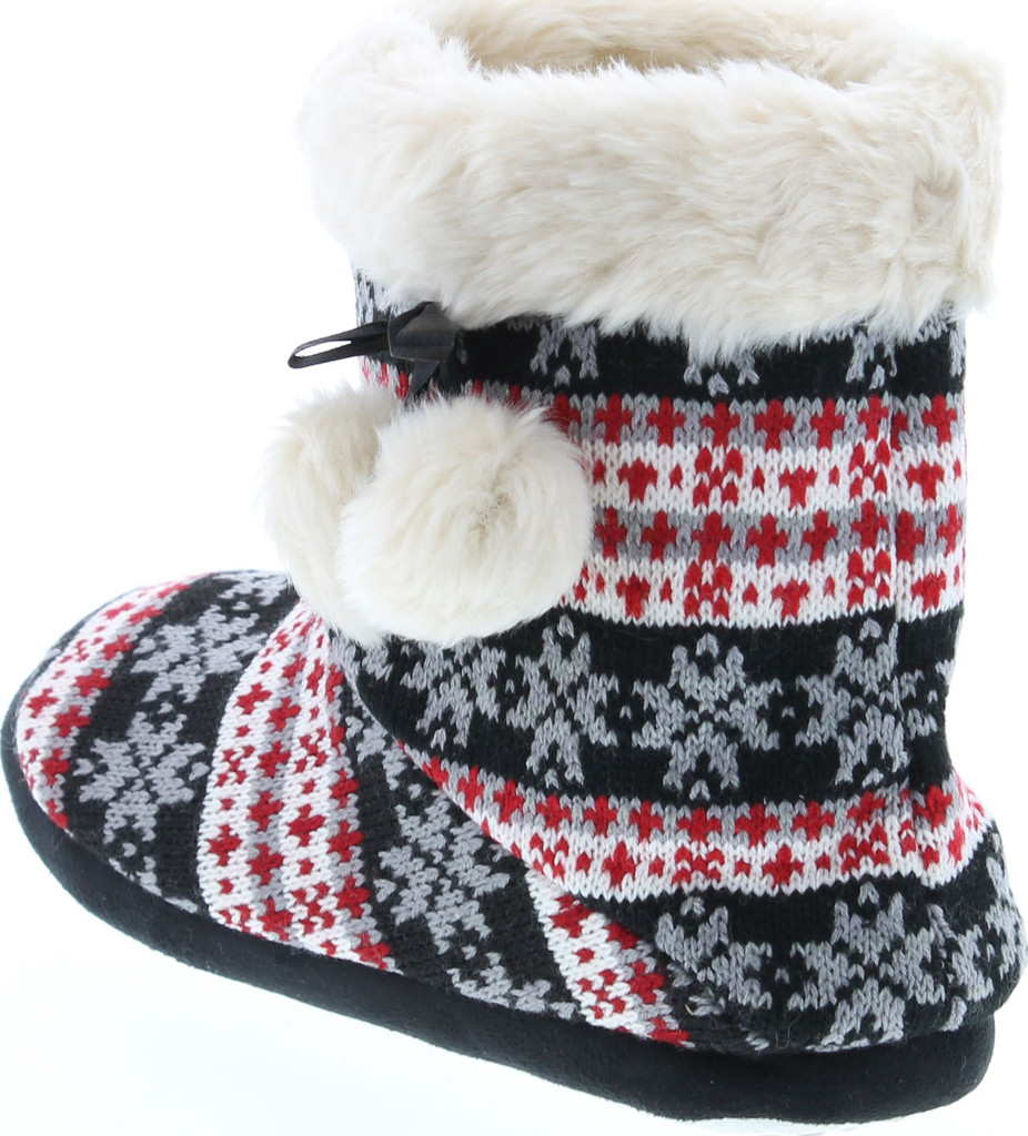 Sc Home Collection Womens Knit Fashion House Slippers