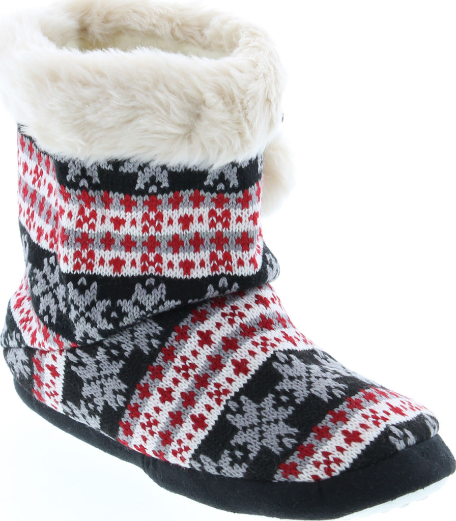 Sc Home Collection Womens Knit Fashion House Slippers