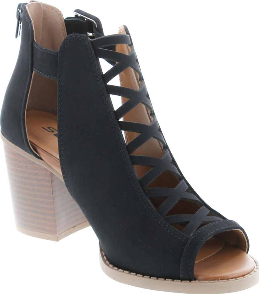 Soda Womens Fahsoin Aran Open Toe Heel Sandal