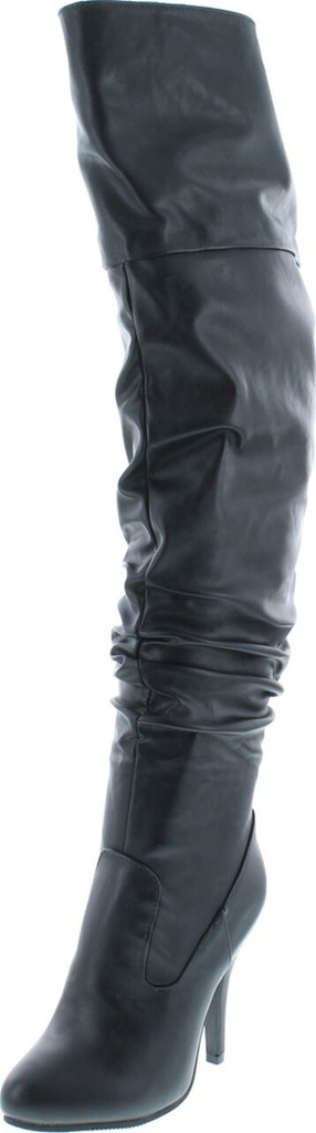 Forever Link Focus-33 36 Women's Fashion Stylish Pull On Over Knee High Sexy Boots