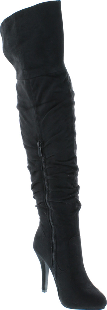 Forever Link Focus-33 36 Women's Fashion Stylish Pull On Over Knee High Sexy Boots