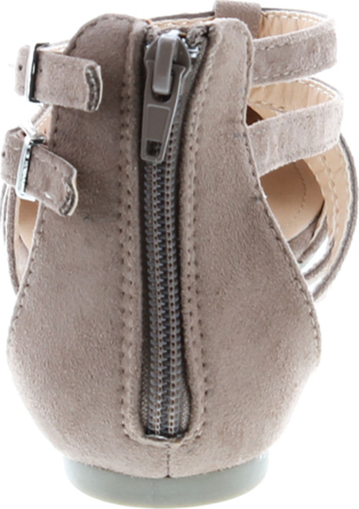 Betani Abela-1 Women's Double Ankle Strap T-Strap Ballerina Flats Half Size Big