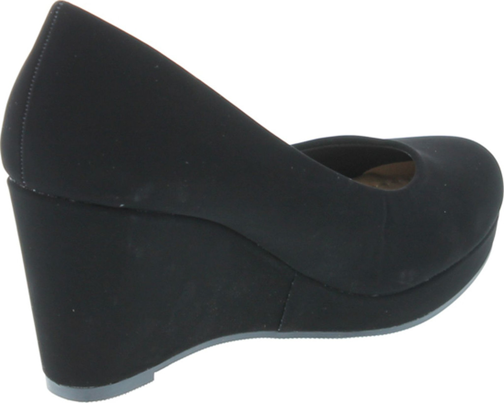 City Classified Womens Thomas Comfortable Office Dress Platform Wedge Heel