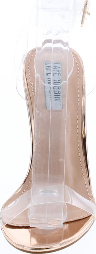 Cape Robbin Maria-2 Clear Chunky Block High Heels For Women