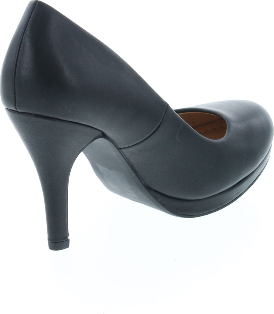 Women's Classic Dress Pump W Extra Cushioned In Sole Round Toe & Platform