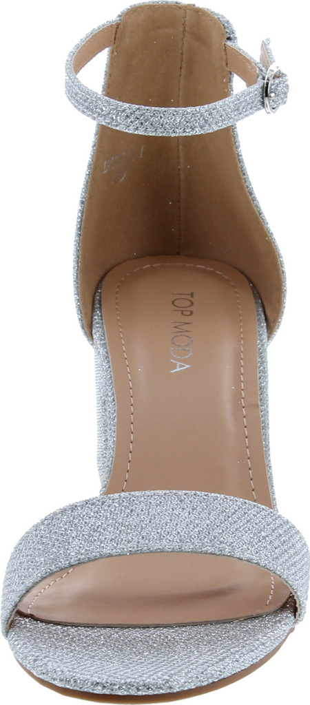 Top Moda Darcie-1 Women's Fashion Ankle Strap Chunky Low Heel Dress Sandal Shoes