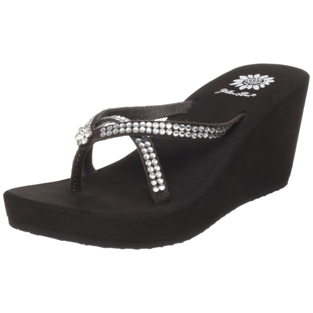 Yellow Box Women's Gateway Wedge Flip Flop