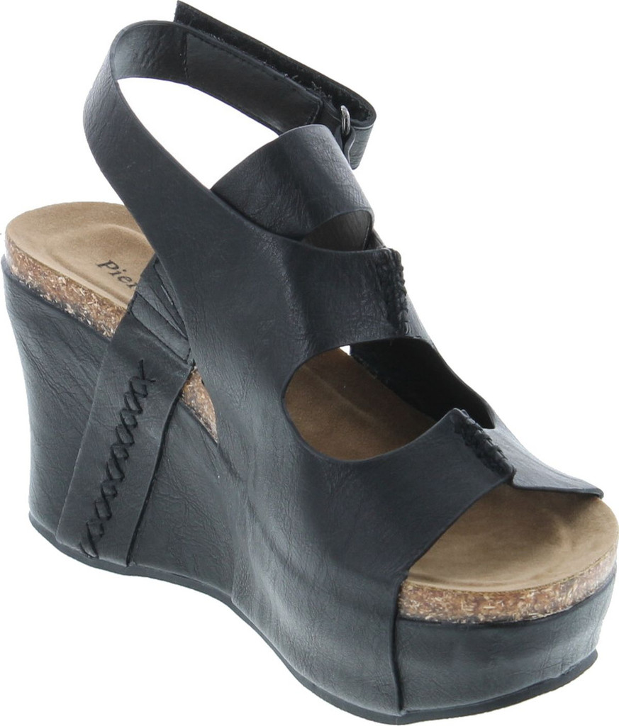 Pierre Dumas Hester-10 Women Low Wedge With An Adjustable Side Buckle