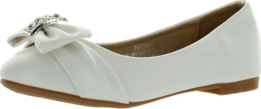 Adorababy Toddler Little Girls BA48 Dress Ballet Bow Flat Shoes