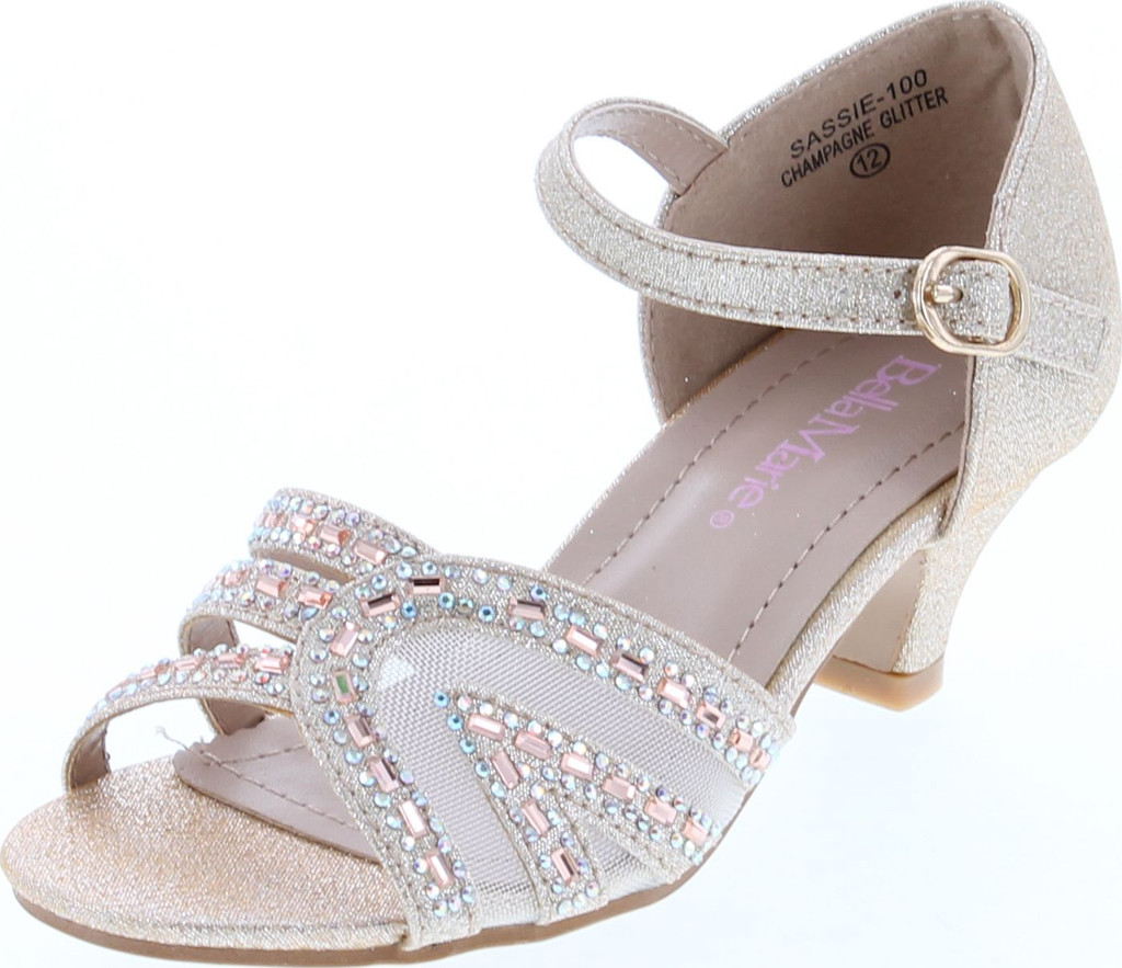 Bella Marie Girls Sassie-100 Dress Heel Sandals