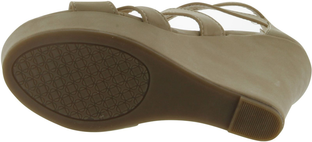 Top Moda Womens Lindy-3 Strappy Fashion Wedge Sandals