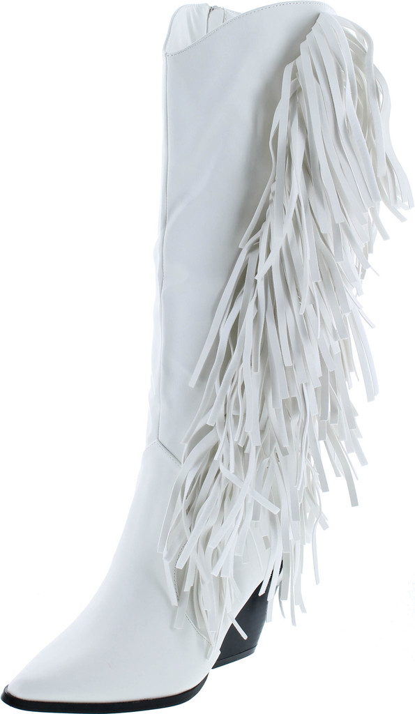 Cape Robbin Cowtown Cowboy Mid Calf Boots Women Western Cowgirl Boots With Chunky Block Heels
