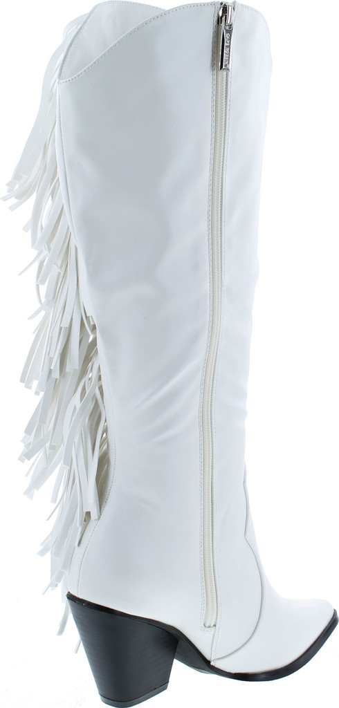 Cape Robbin Cowtown Cowboy Mid Calf Boots Women Western Cowgirl Boots With Chunky Block Heels