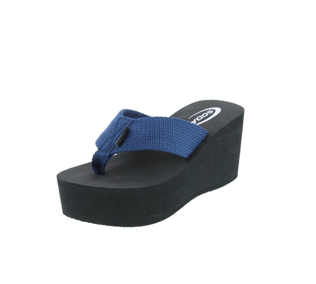 Soda Womens Oxley-S Flip Flop Platform Sandal