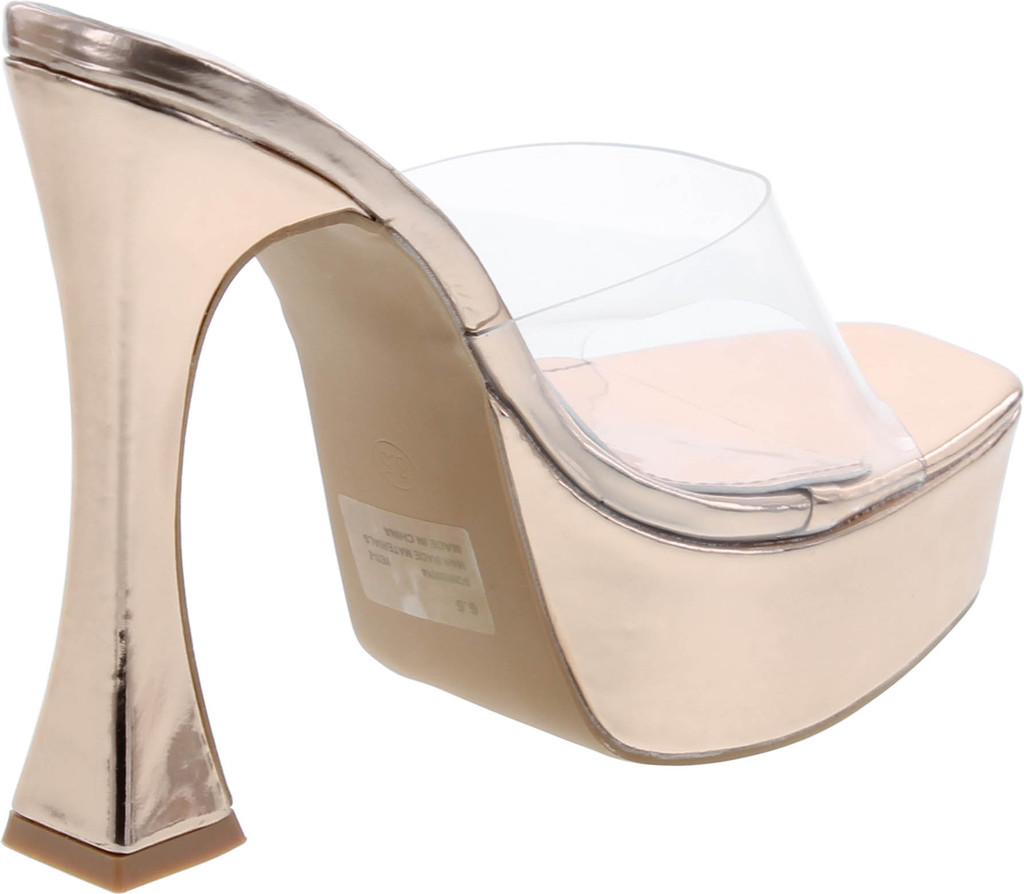 Cape Robbin Yeti Clear Sexy High Heels For Women