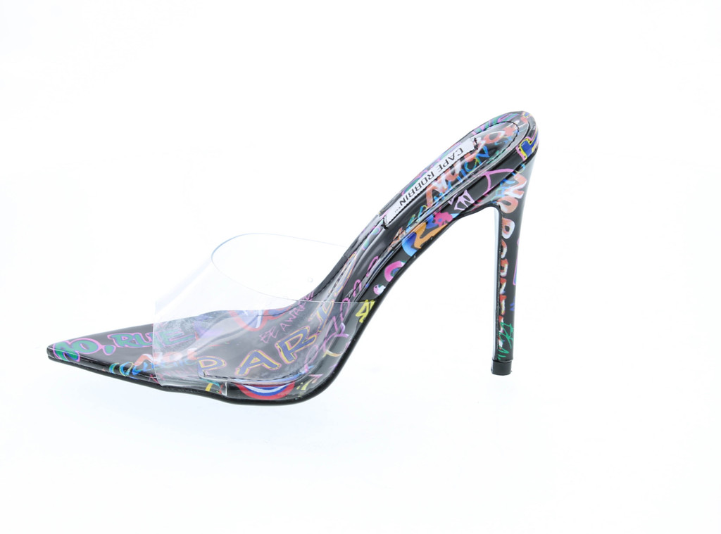 Cape Robbin Melrose Sexy Stiletto High Heels For Women, Transparent Booties For Women With Pointed Open Toe