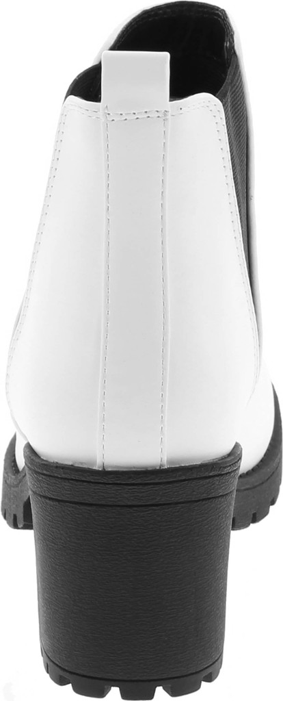 Soda Origami Womens Lug Sole Chelsea Ankle Booties Elastic Sides