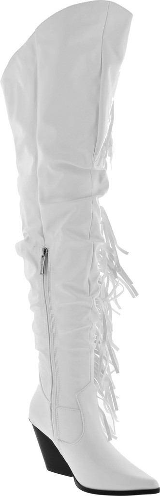 Cape Robbin Gabanna Cowboy Over The Knee Boots Women, Western Cowgirl Boots Fashion Dress Fringe Boots For Women