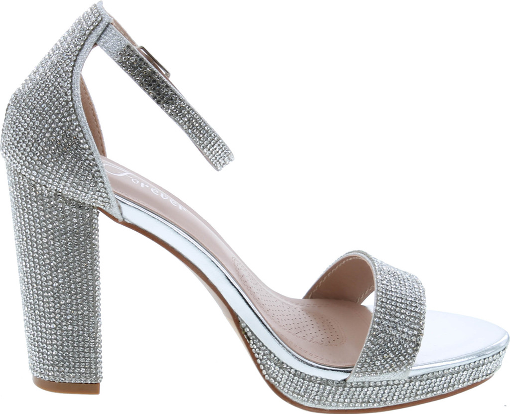 Women Ankle Strap Open Toe Chunky Platform Dress High Heel Sandal