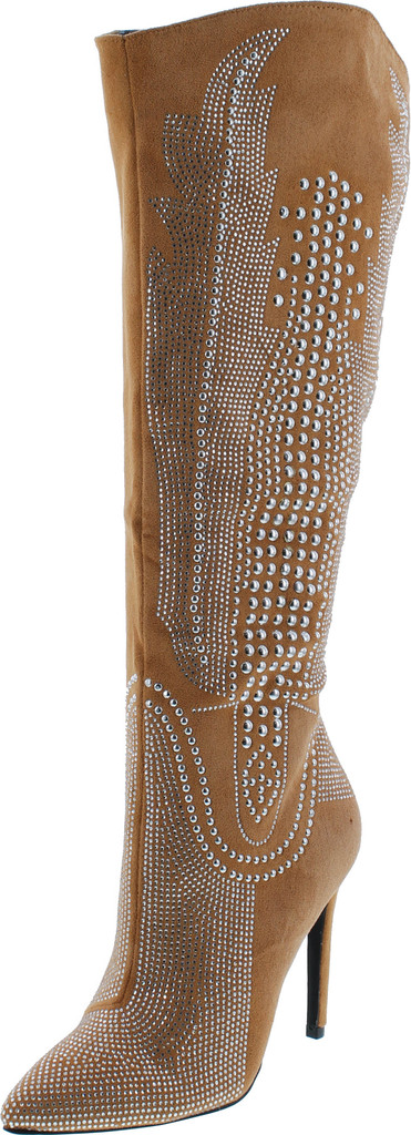 Cape Robbin Olkley Cowboy Knee High Boots Women Western Cowgirl Boots For Women With Stiletto Heels Fashion Dress Boots For Women