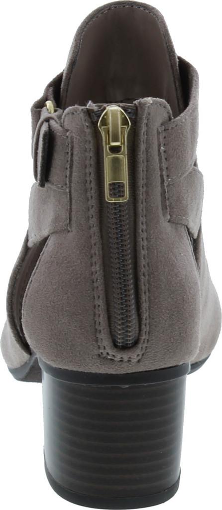 City Classified Invest Women's Fashion Cutout Side Strap Heeled Ankle Sandal Booties