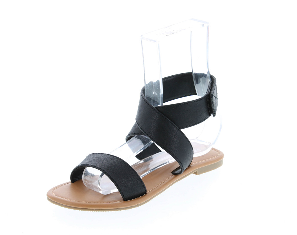 Soda City Classified Women's Lace Up Gladiator Flat Sandal