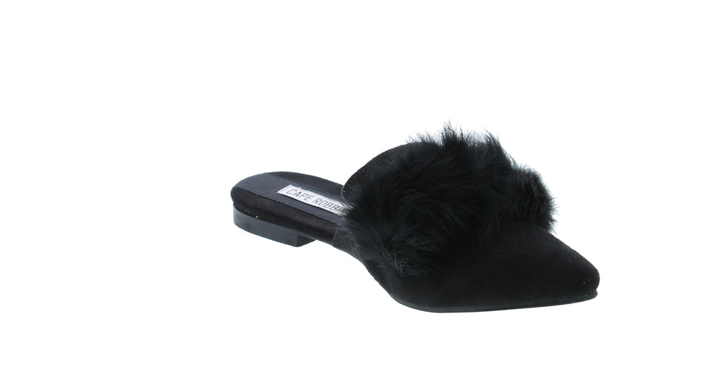 Cape Robbin Fine Furry Flat Black