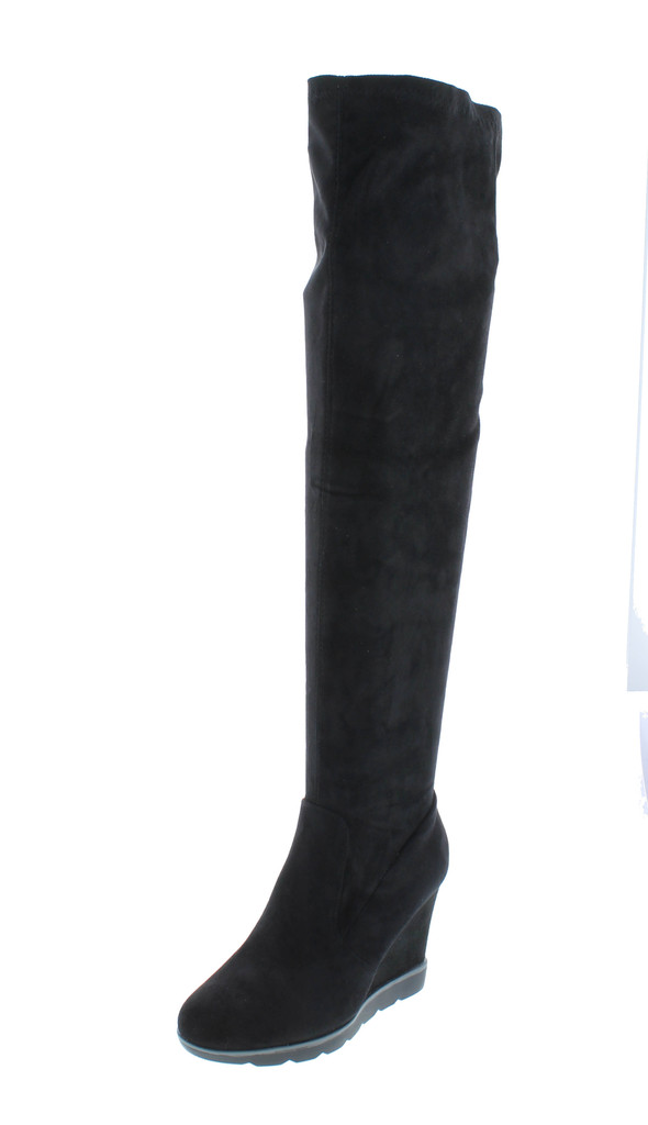 Betani Diana-1 Women's Stretchy Over The Knee Platform Wedge Boots