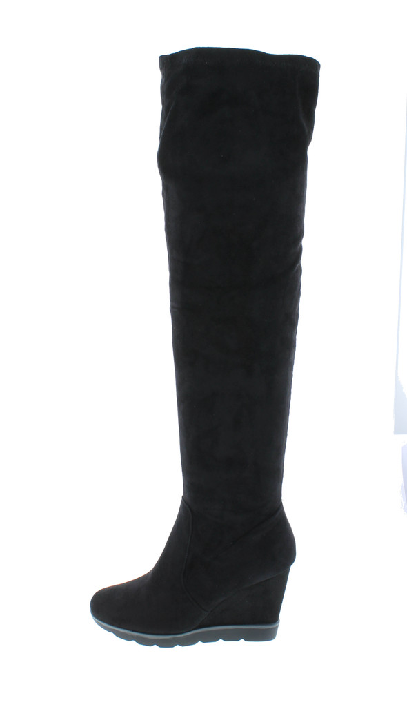 Betani Diana-1 Women's Stretchy Over The Knee Platform Wedge Boots