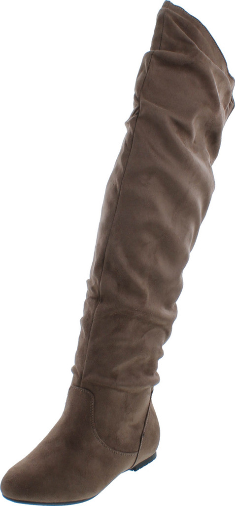Nature Breeze Vickie Women's Over The Knee Slouchy Boots