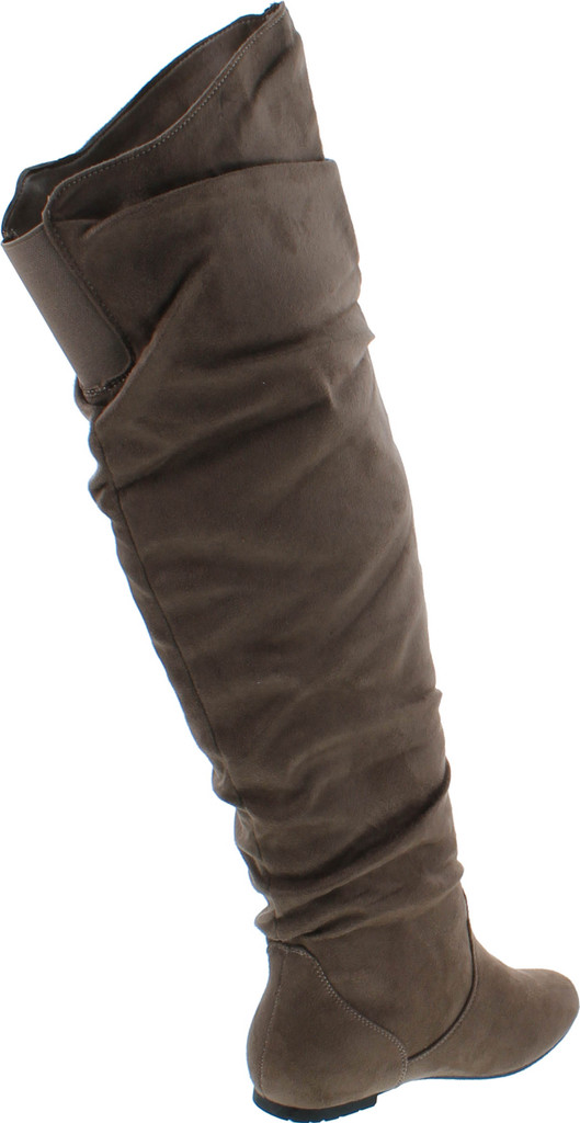 Nature Breeze Vickie Women's Over The Knee Slouchy Boots