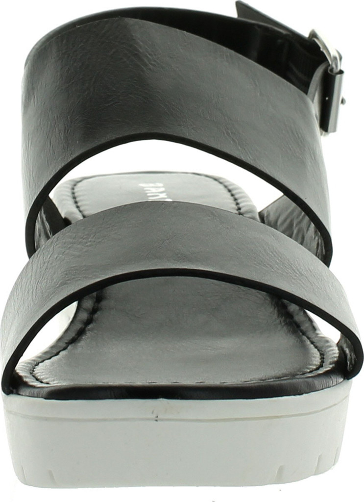 Bamboo Womens Odessa-05 White Sole Dual Strap Sling Back Closure Fashion-Sandals