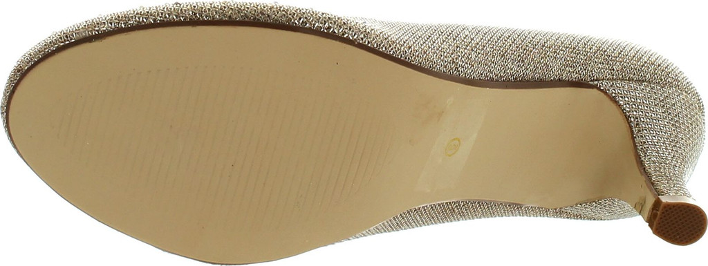 Bonnibel Wonda-1 Womens Round Toe Low Heel Glitter Dress Pumps