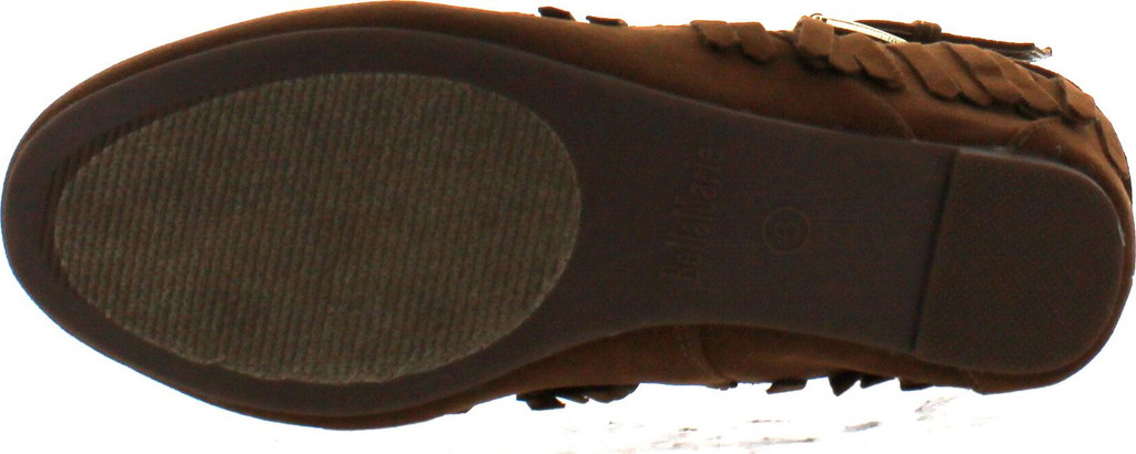 Bella Marie Campus-25 Women's Shiny Studded Criss Cross Side Zip Fringe Booties